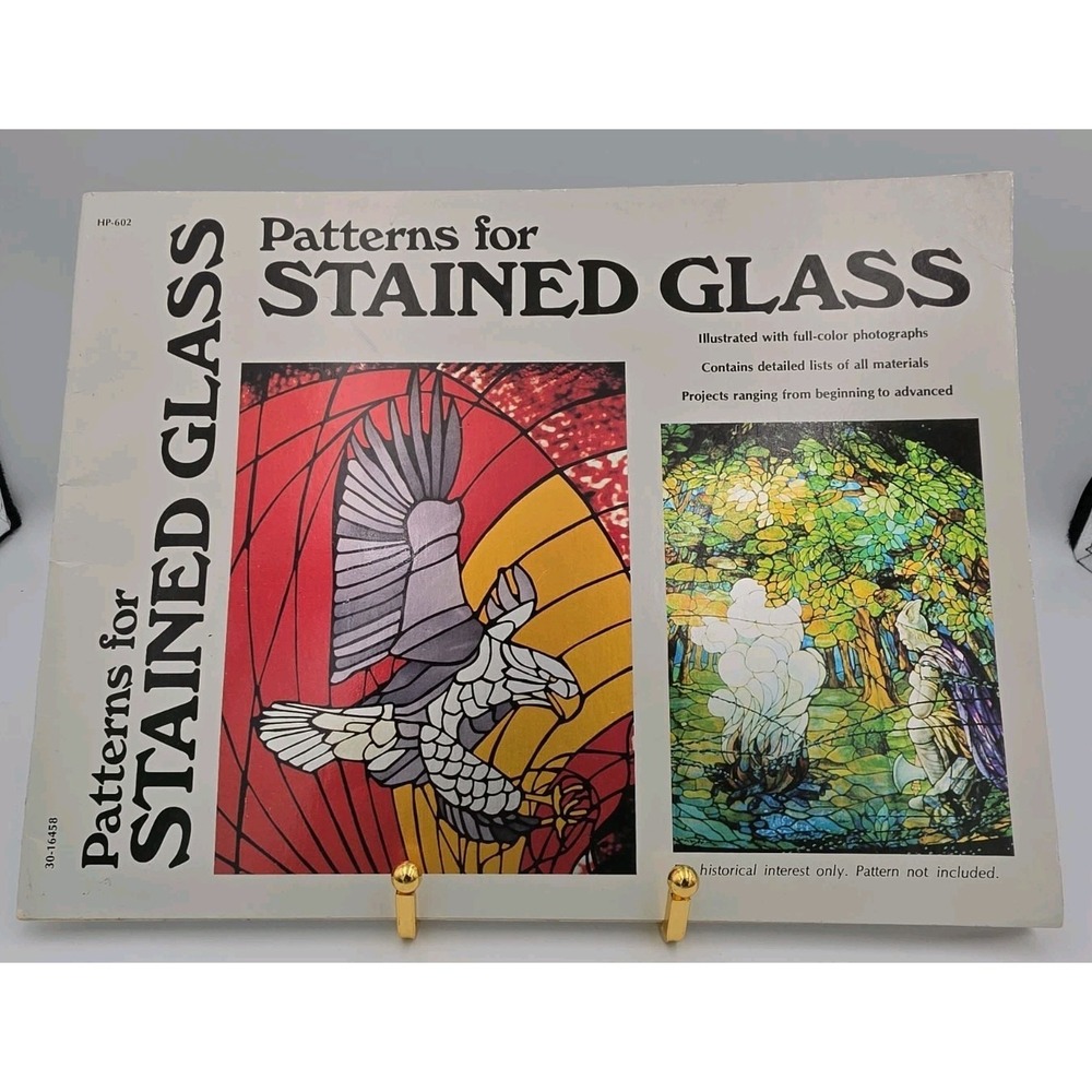 Patterns For Stained Glass, HP-602, (PB), 1977